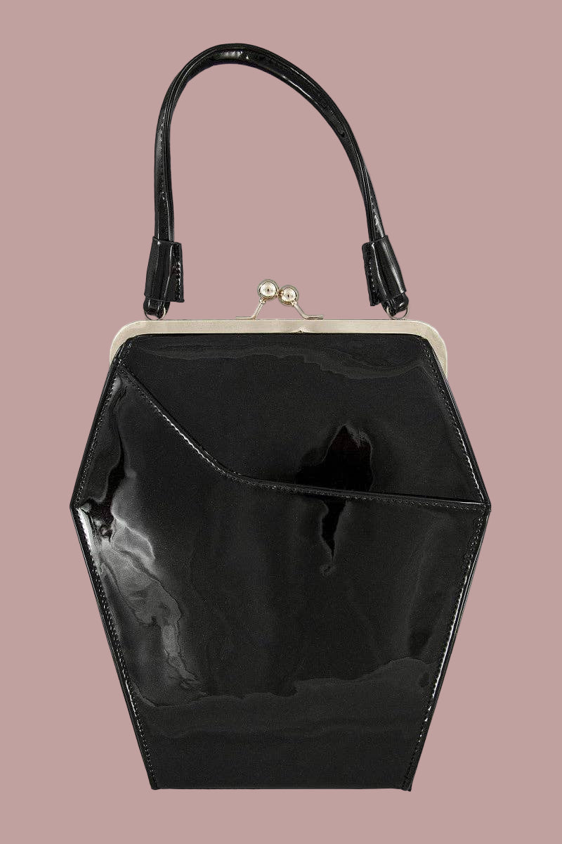 To Die For Purse in Patent Vegan Leather