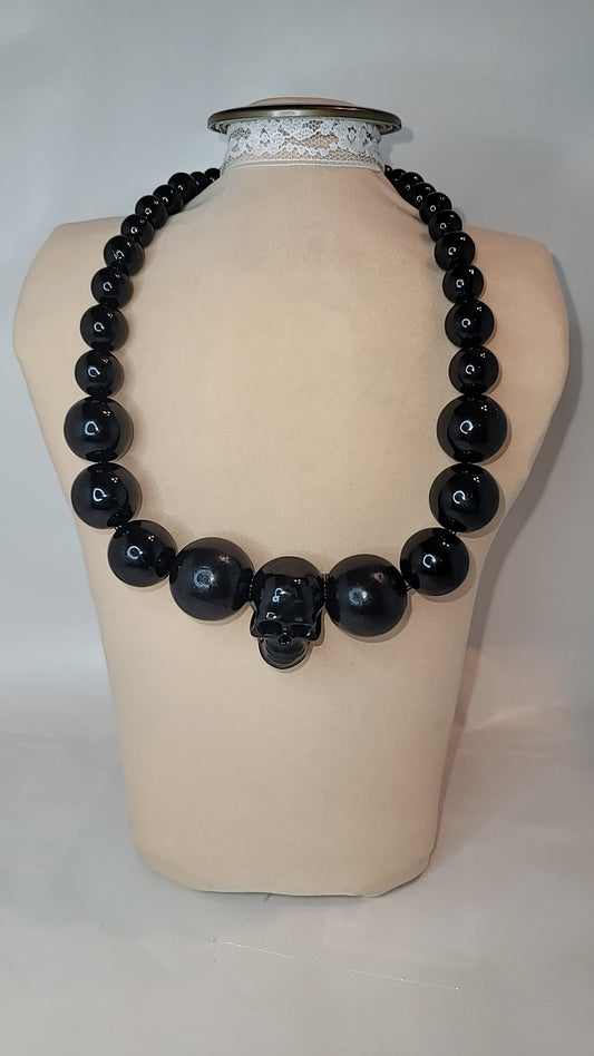Black Skull Necklace