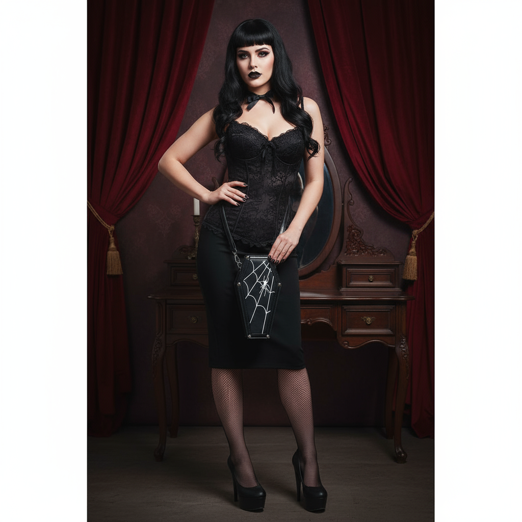 Halloween Gothic Creative Spiderweb Shoulder Bag