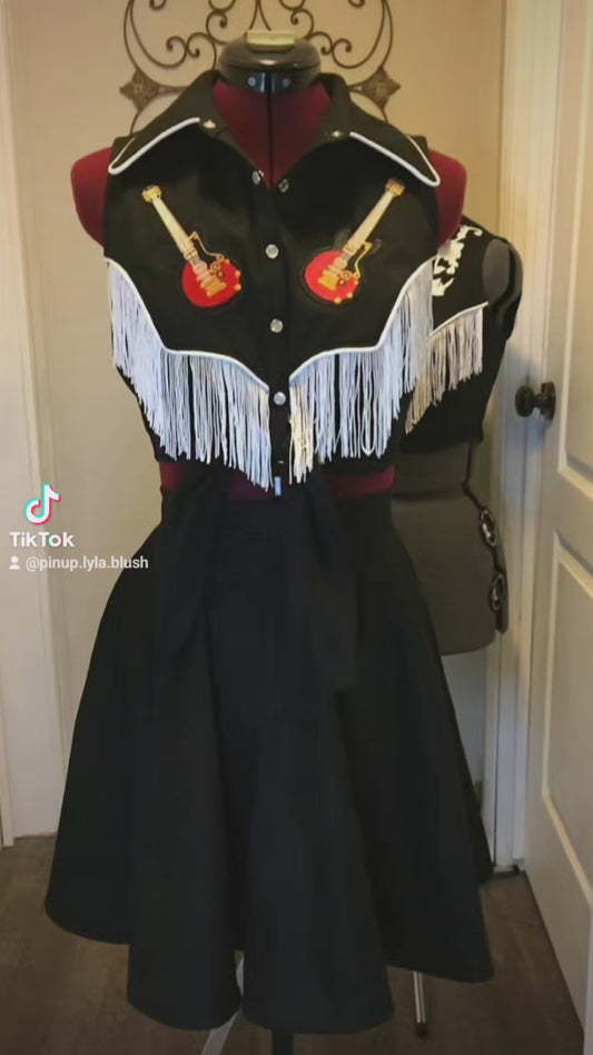 Custom Basic 2 piece Western Playsuit Made to Order