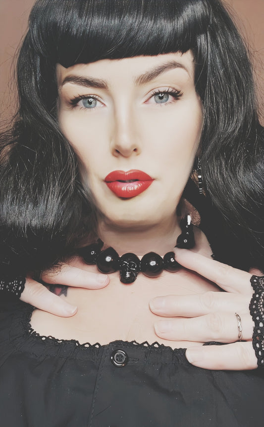 Black Skull Necklace