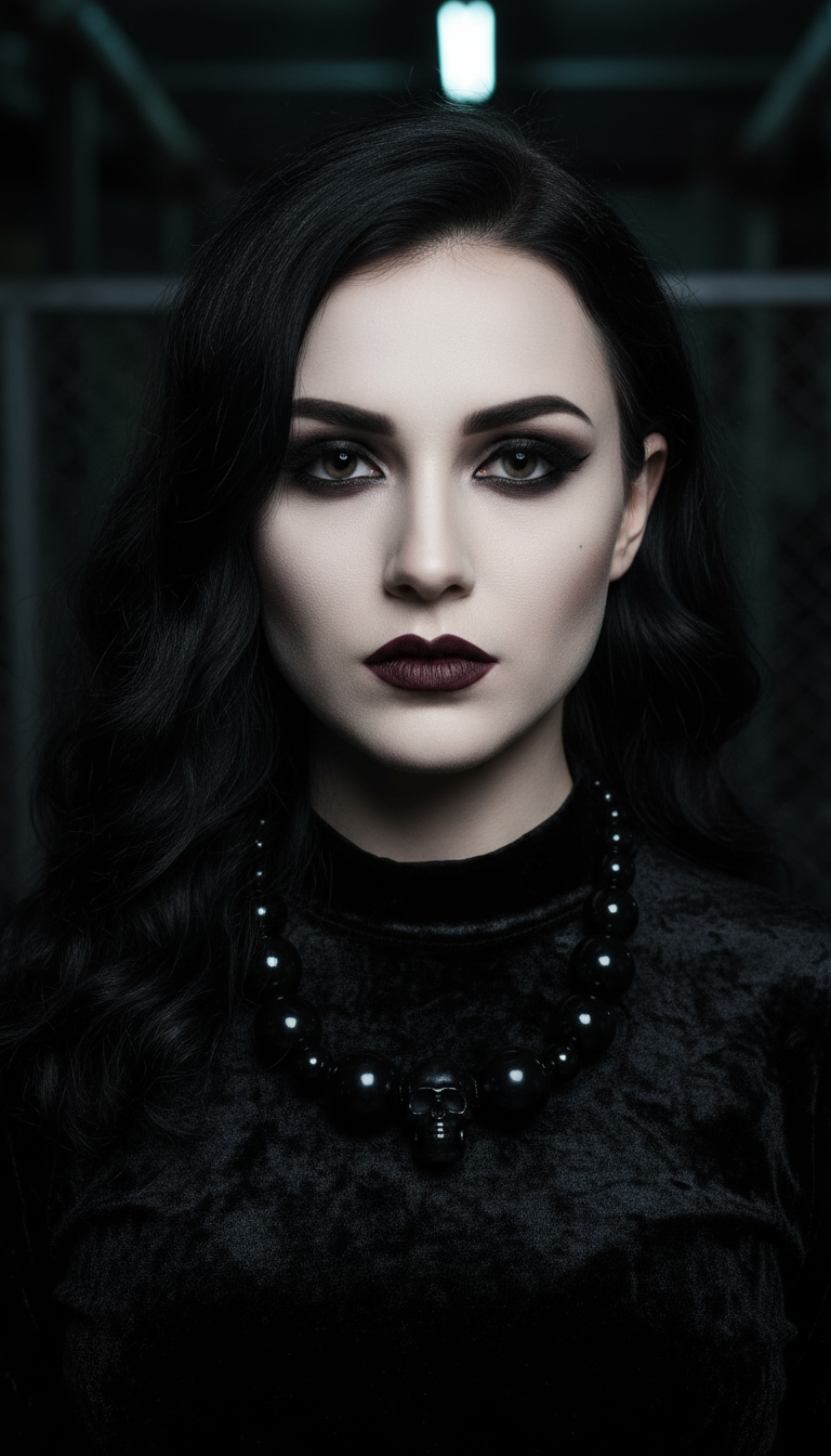 Black Skull Necklace