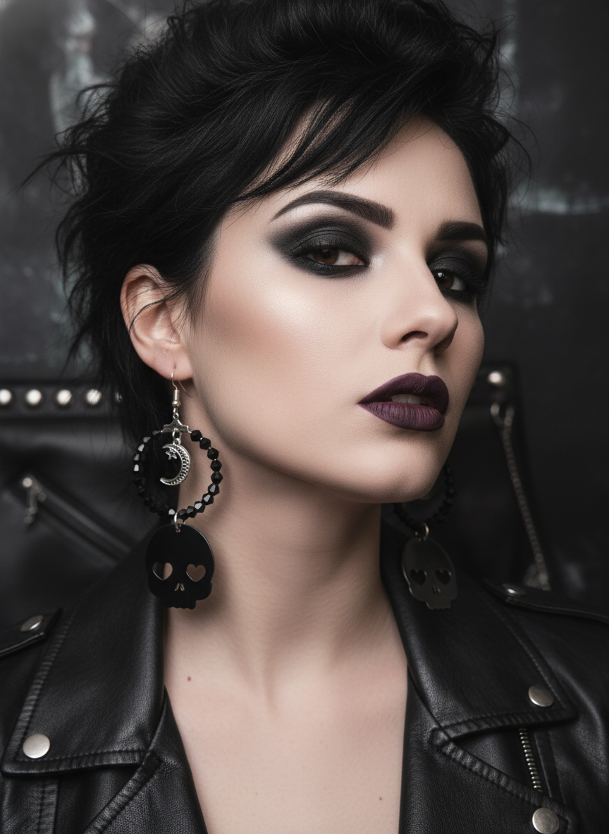Till Death Do Us Part Hoops: Cute Macabre